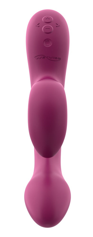 Rückansicht des pinken We-Vibe Nova 2 mit ergonomischem Griff
