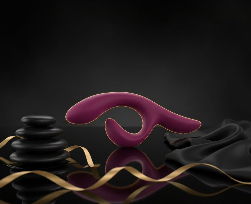 Seitenansicht des pinken We-Vibe Nova 2 Rabbitvibrators