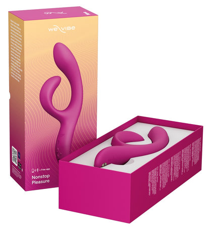 Geöffnete Verpackung des pinken We-Vibe Nova 2 mit Zubehör