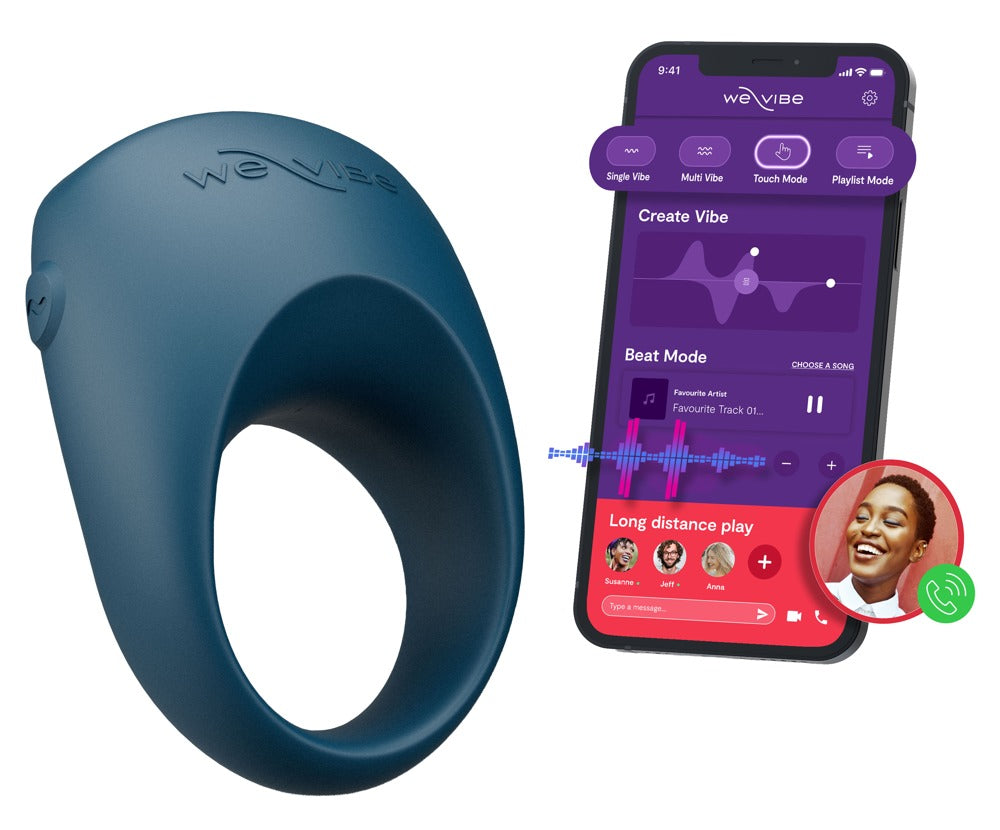 We-Vibe Pivot 2 Vibro-Penisring mit Smartphone zur App-Steuerung in der Produktansicht