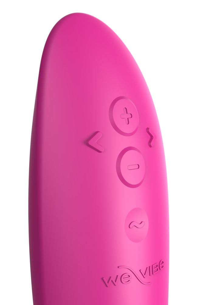 We-Vibe Rave 2 G-Punkt-Vibrator in Pink mit sichtbaren Bedienelementen