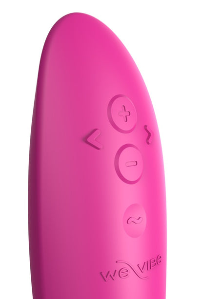 We-Vibe Rave 2 G-Punkt-Vibrator in Pink mit sichtbaren Bedienelementen