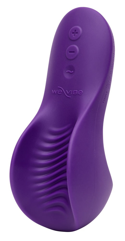 We-Vibe Shared Touch in Lila mit deutlich sichtbaren Reizrillen für vibrierende Penisstimulation