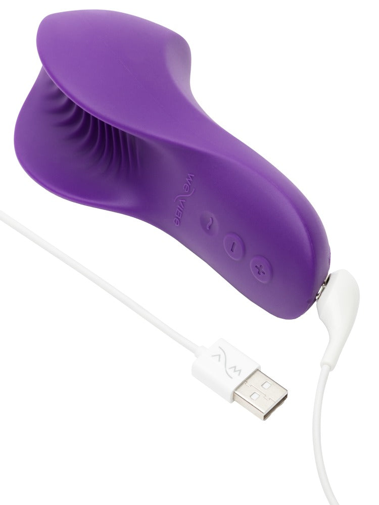 We-Vibe Shared Touch in Lila mit USB-Ladekabel zum Wiederaufladen des integrierten Akkus