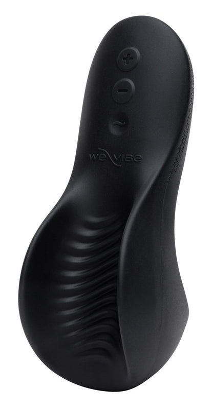 We-Vibe Shared Touch in Schwarz mit deutlich sichtbaren Reizrillen für vibrierende Penisstimulation