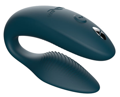 Vorderansicht des petrolfarbenen We-Vibe Sync 2 Paarvibrators