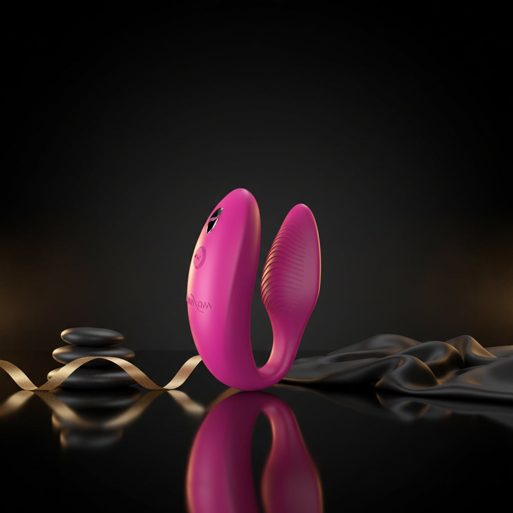 Vorderansicht des pinken We-Vibe Sync 2 Paarvibrators