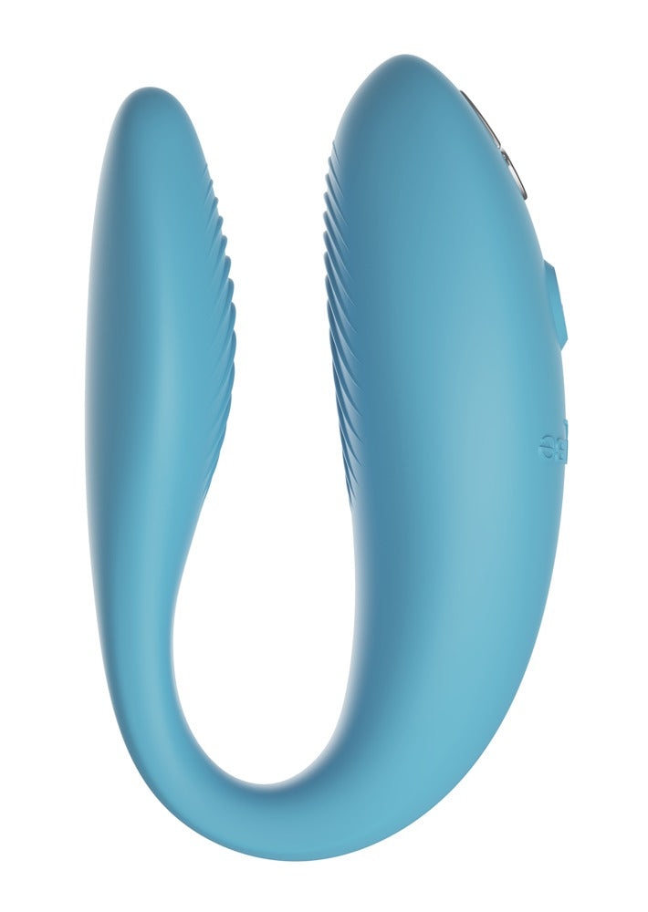 Rückansicht des türkisen We-Vibe Sync Go Paarvibrators