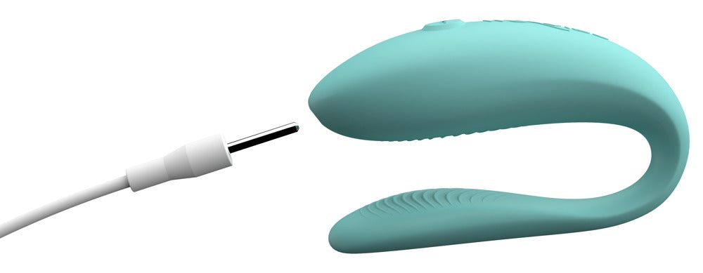 Türkiser We-Vibe Sync Lite mit USB-Ladekabel