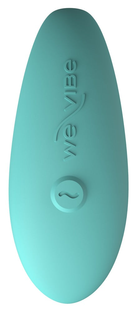 Rückansicht des türkisen We-Vibe Sync Lite Paarvibrators