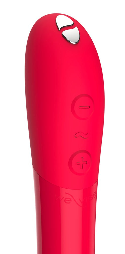 We-Vibe Tango X Bullet-Vibrator in Rot mit sichtbaren Bedienelementen