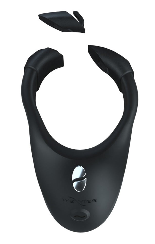 Schwarzer We-Vibe Bond Vibroring mit flexiblem Ring in der Seitenansicht