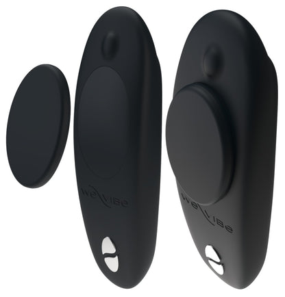 Vorderansicht des We-Vibe Tease Us Sets mit zwei Moxie+ Panty-Vibratoren