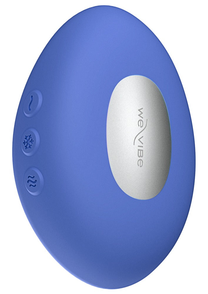We-Vibe Temp Auflegevibrator in Blau mit sichtbarer Wärme- und Kältefläche