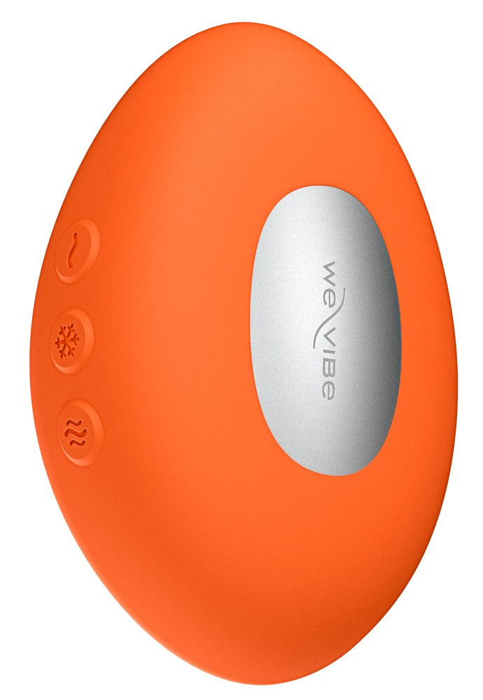 We-Vibe Temp Auflegevibrator in Orange mit sichtbarer Wärme- und Kältefläche