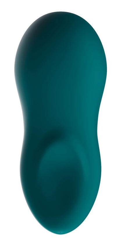 We-Vibe Touch X Auflegevibrator in Grün in der Frontansicht