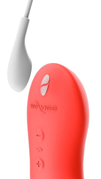 We-Vibe Touch X Auflegevibrator in Rot mit magnetischem Ladekabel