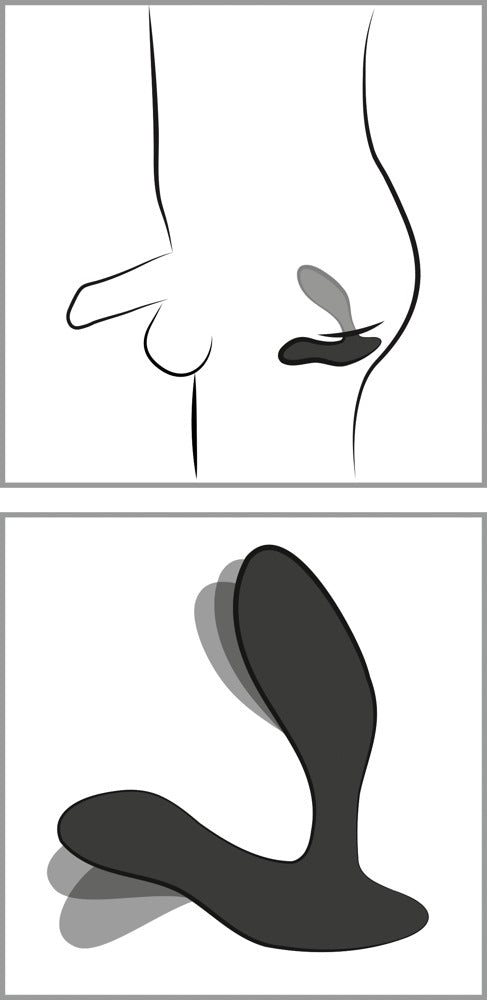 Anatomische Darstellung der Position des We-Vibe Vector+ im Körper