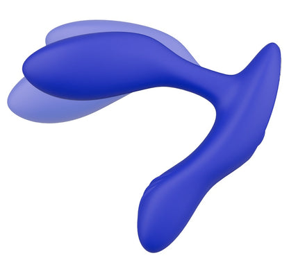 Seitenansicht des We-Vibe Vector+ mit ergonomischer Form und Perineumstimulator