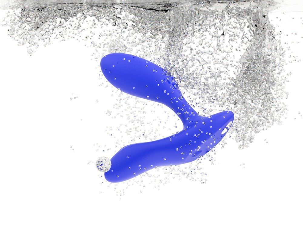 We-Vibe Vector+ unter fließendem Wasser als Hinweis auf die Wasserdichtigkeit