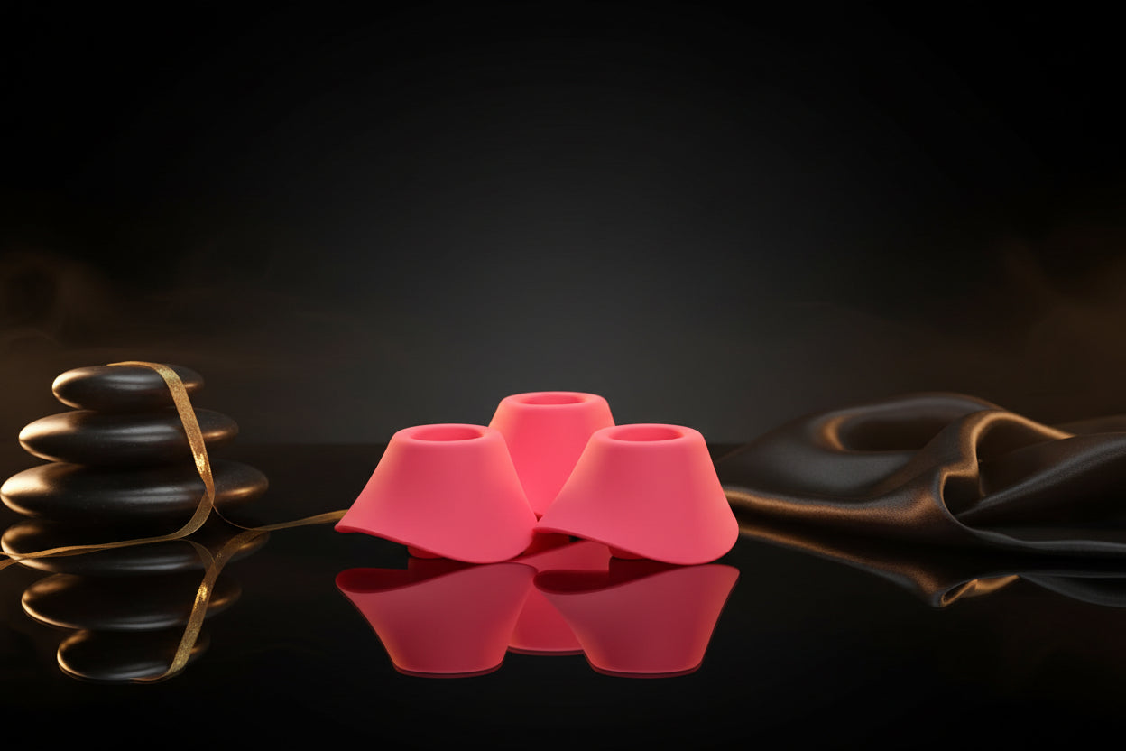 Womanizer BLEND Ersatzkappen Größe M im 3er-Set in Rosa