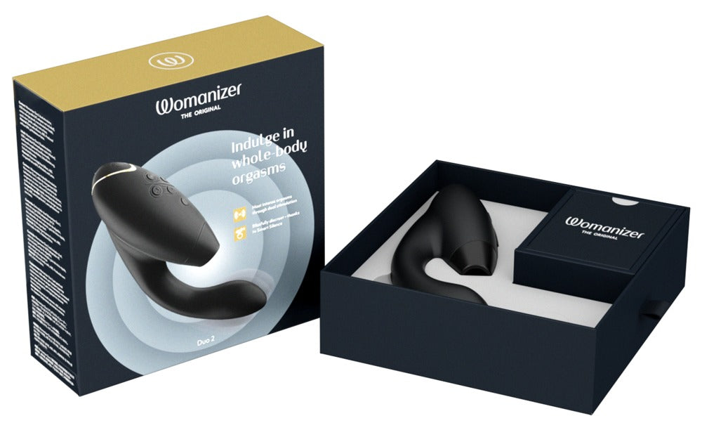 Premium Verpackung des Womanizer Duo 2 mit Zubehör