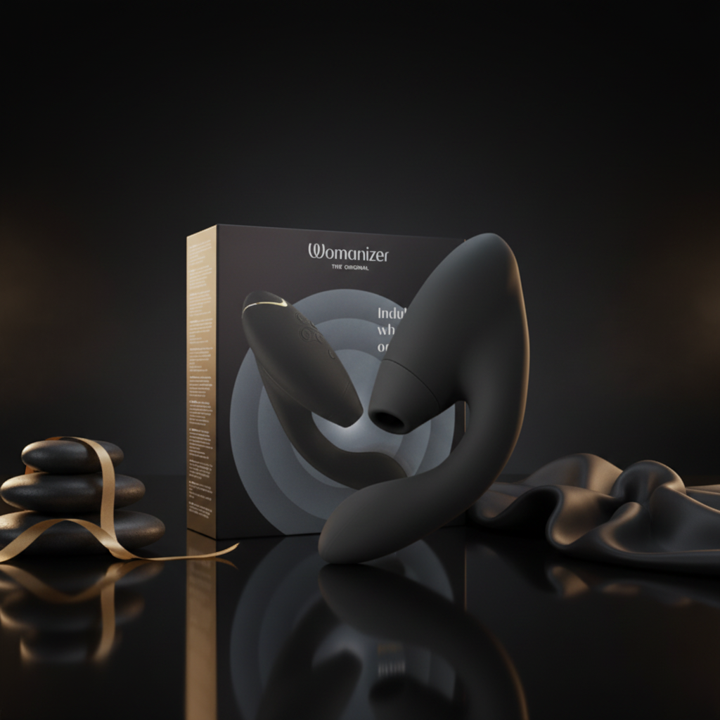 Womanizer Duo 2 in Schwarz mit ergonomischer Dual-Stimulation