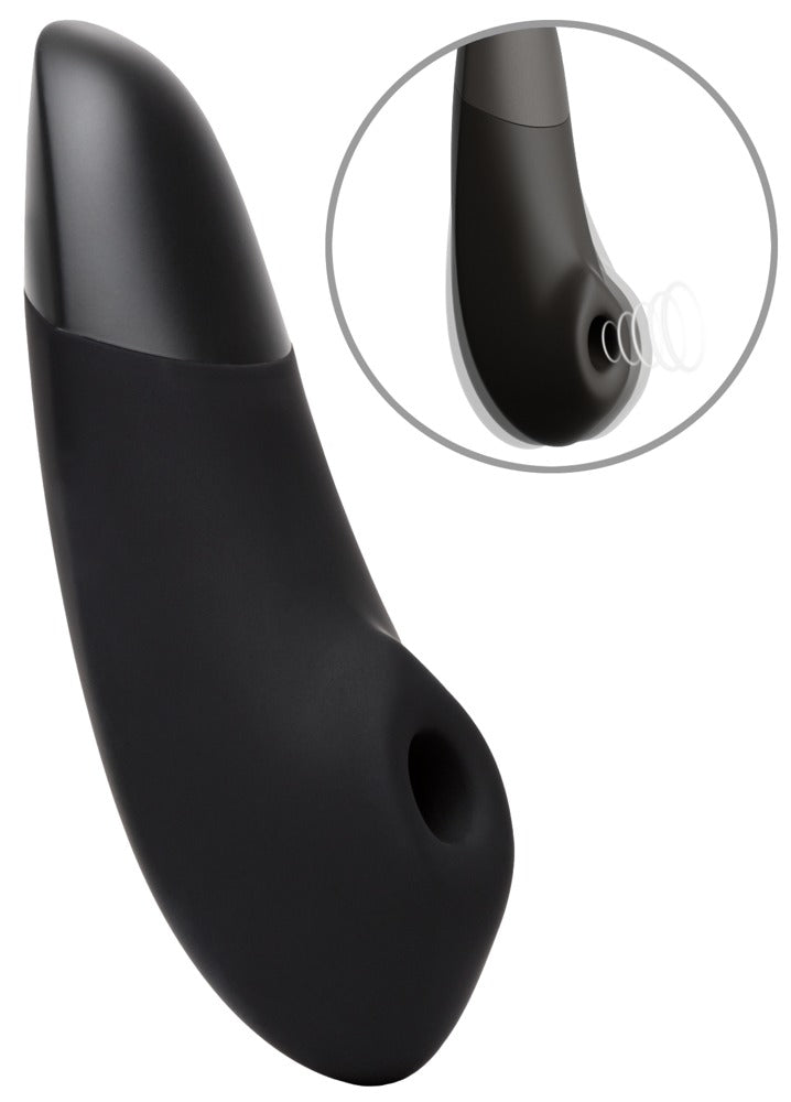 Womanizer Enhance Druckwellenvibrator in Schwarz Frontansicht