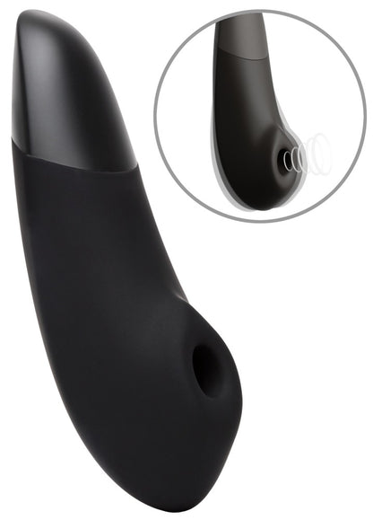 Womanizer Enhance Druckwellenvibrator in Schwarz Frontansicht