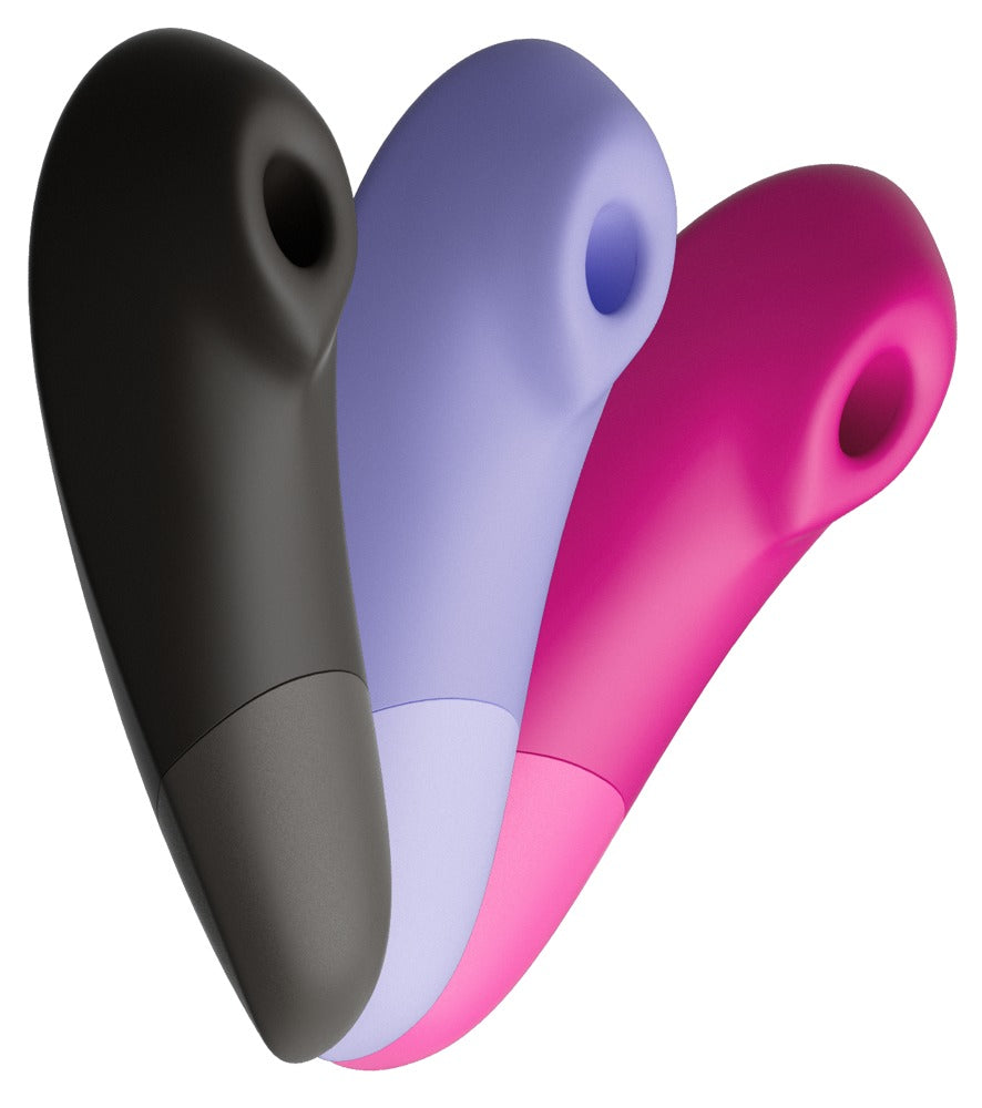 Womanizer Enhance Druckwellenvibrator in Lila Pink und Schwarz