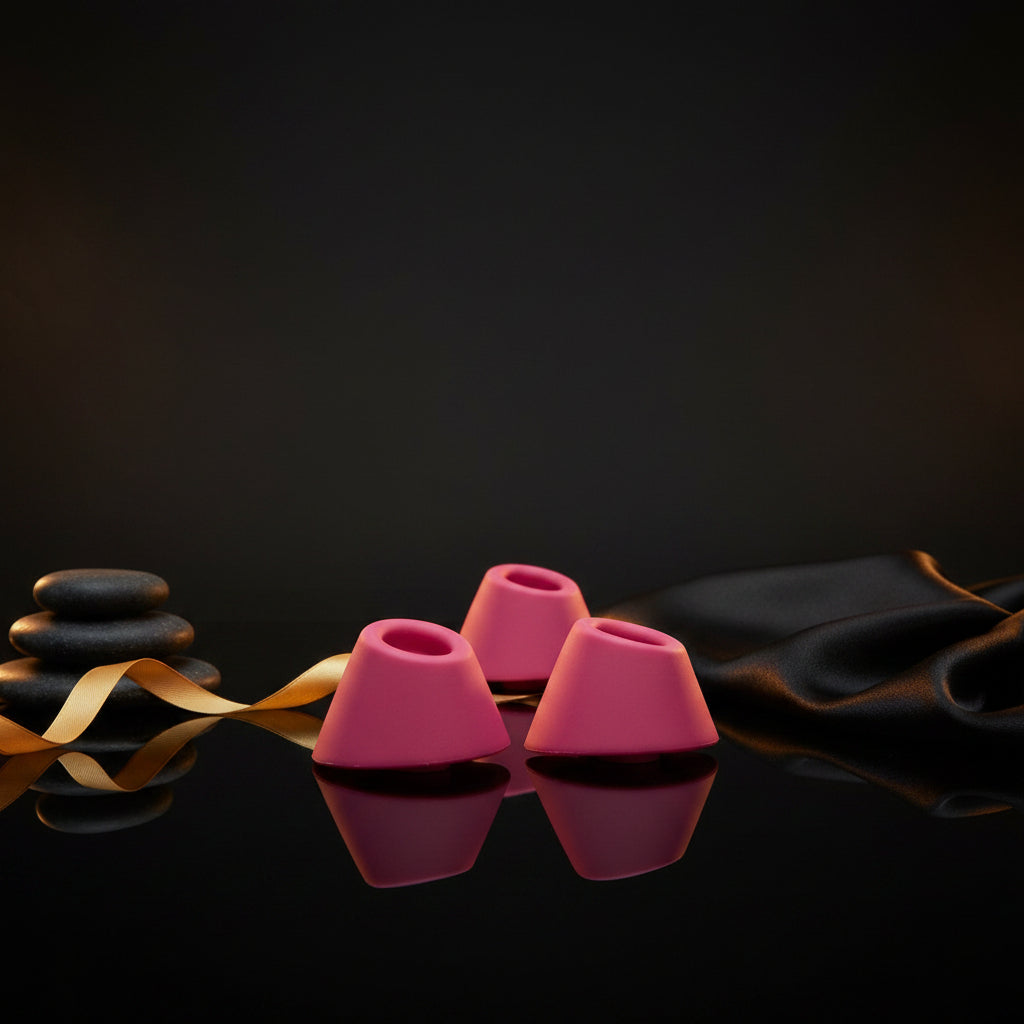 Womanizer Heads Raspberry Duo – 3 Ersatzkappen in verschiedenen Größen