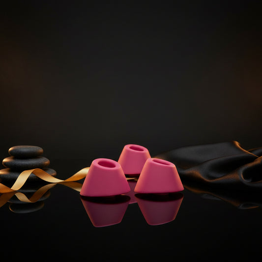 Womanizer Heads 3er Raspberry Ersatzkappen in Größe S aus Silikon für den Womanizer DUO