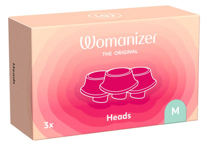 Womanizer Heads NEXT 3er Ersatzkappen Premium Verpackung Vorderansicht