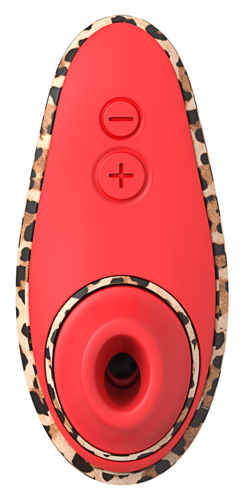 Unterseite des Womanizer Liberty 2 in Braun mit Bedienelementen