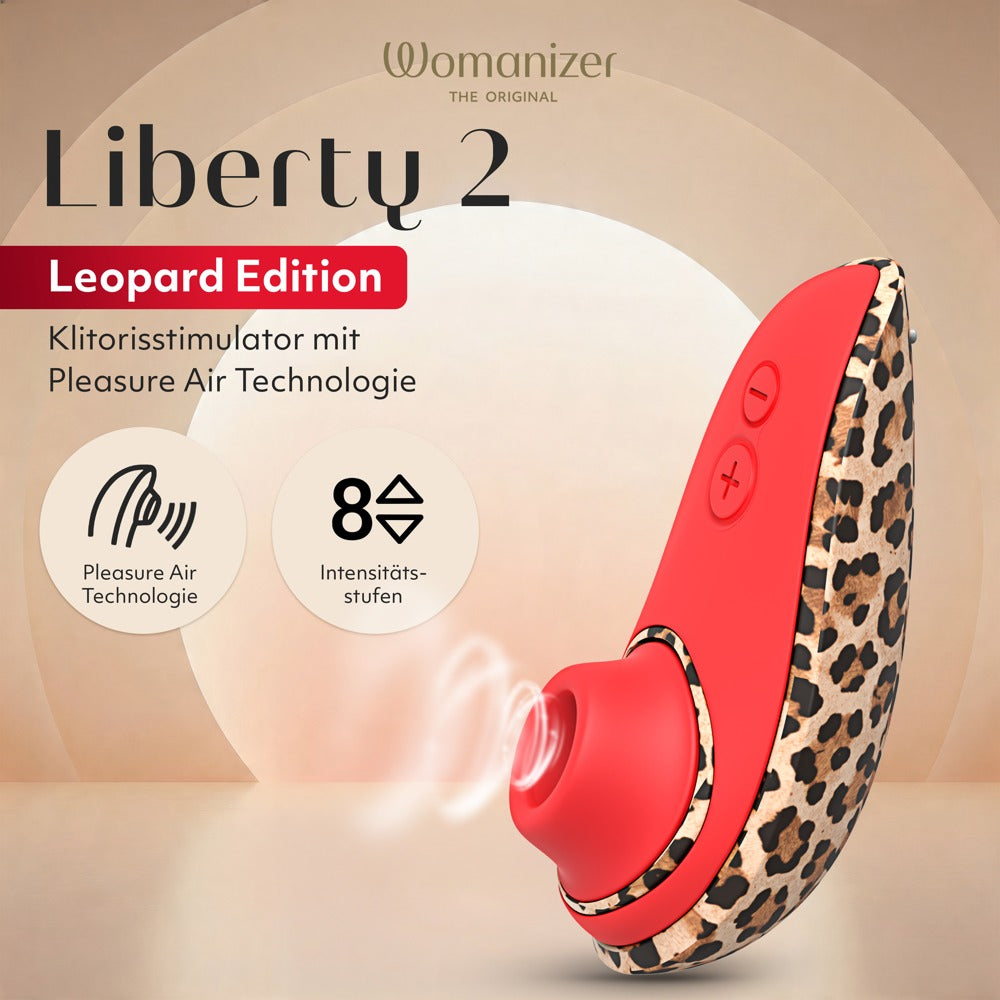 Vorderseite der Verpackung des Womanizer Liberty 2 in Braun