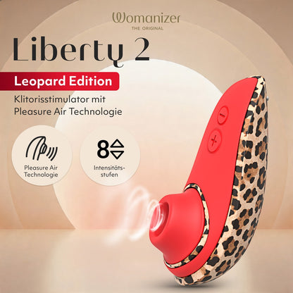 Vorderseite der Verpackung des Womanizer Liberty 2 in Braun
