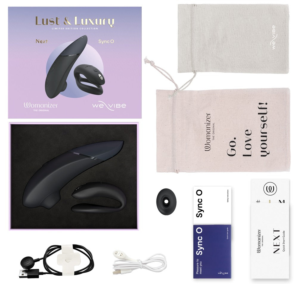 Inhalt des Womanizer Lust & Luxury Premium Sets