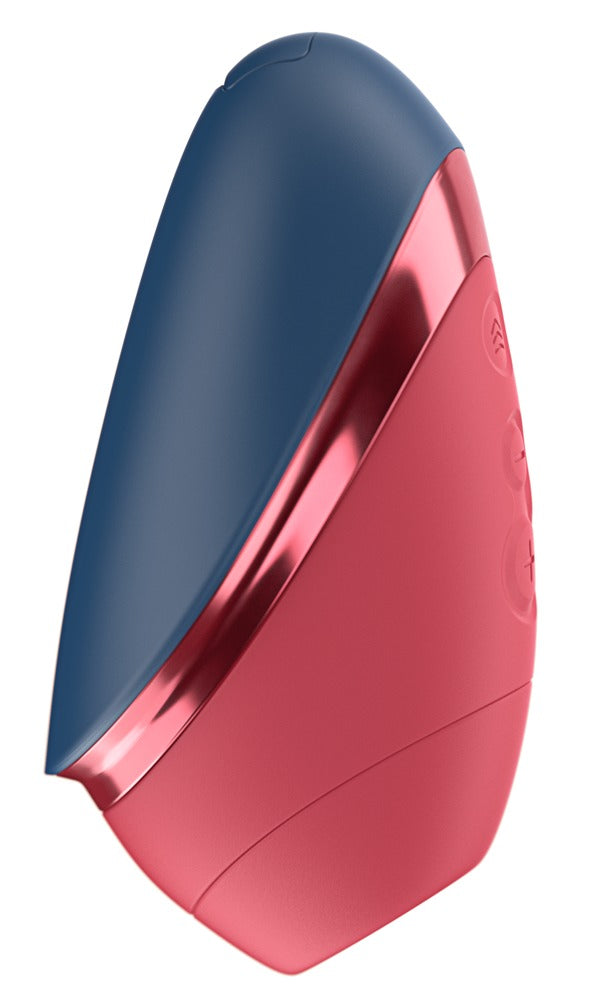 Geöffneter Womanizer Next Liberty in Blau mit Magnet-Cover