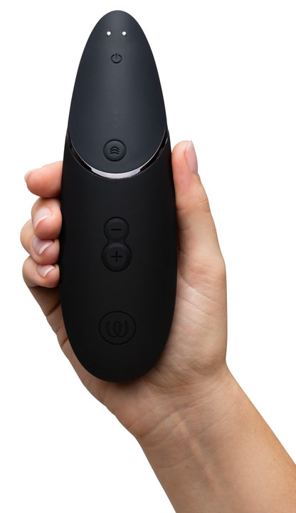 Womanizer Next Premium Druckwellenvibrator Vorderansicht mit Soft-Touch Oberfläche