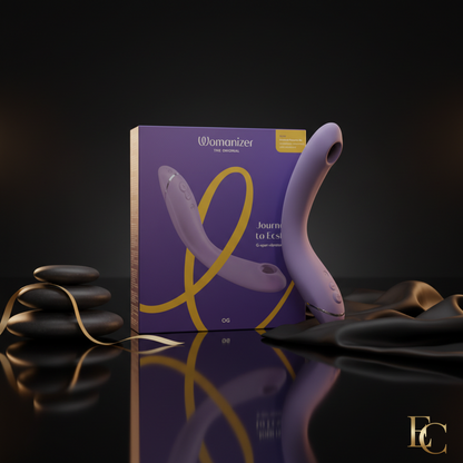 Womanizer OG Pleasure Air Stimulator mit lila Designverpackung