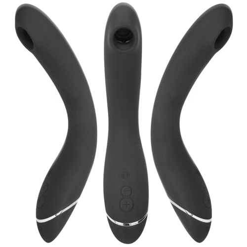 Womanizer OG Pleasure Air Stimulator aus schwarzem Silikon