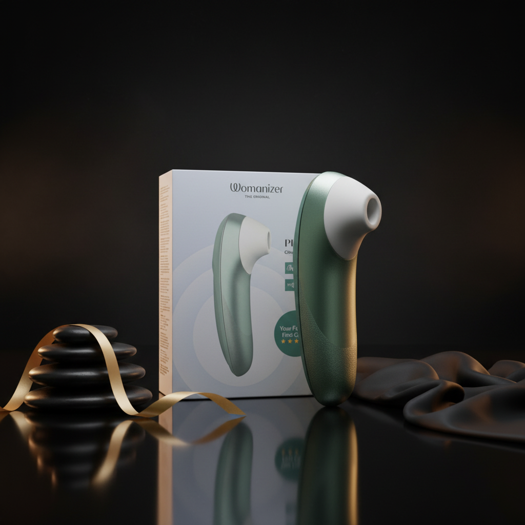 Womanizer Pro Druckwellenvibrator mit ergonomischem Design und Wasserschutz