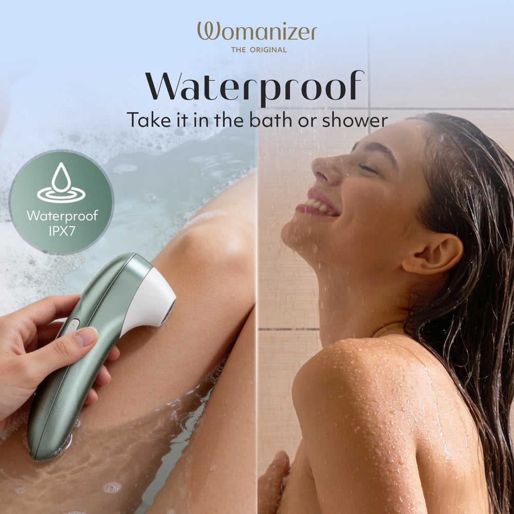 Womanizer Pro wasserfestes Intimate Wellness Gerät im luxuriösen Spa Ambiente