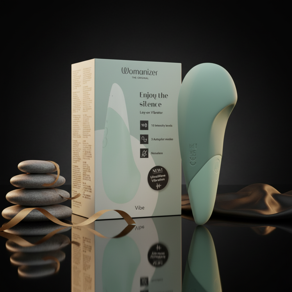 Womanizer Vibe Ultrawave Vibrator mit ergonomischem Design und Silikonoberfläche