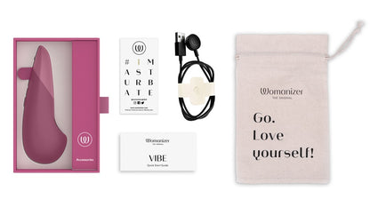 Lieferumfang des Womanizer Vibe mit Zubehör