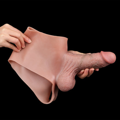 XX-DREAMSTOYS Performance-Panty 3 Detailansicht des flexiblen Silikonmaterials