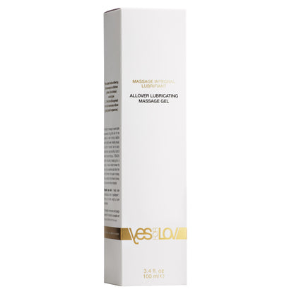 YESforLOV Allover Lubricating Massage Gel 100ml Verpackungsdesign frontal