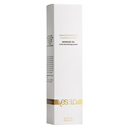 YESforLOV Bewitching Massage Oil 100ml Verpackungsdetail Premium Massageöl