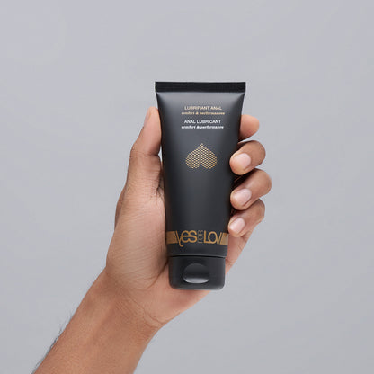 YESforLOV Comfort Performance Anal Lubricant 100ml Anwendung in der Hand