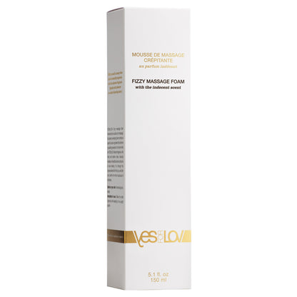 YESforLOV Fizzy Massage Foam Detailansicht cremige Textur Massageschaum
